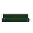 Bowery Hill Contemporary Green Boucle Fabric Modular Sectional