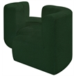 Bowery Hill Contemporary Green Boucle Fabric Modular Sectional
