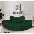 Bowery Hill Contemporary Green Boucle Fabric Modular Sectional