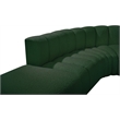Bowery Hill Contemporary Green Boucle Fabric Modular Sectional