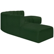 Bowery Hill Contemporary Green Boucle Fabric Modular Sectional