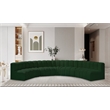 Bowery Hill Contemporary Green Boucle Fabric Modular Sectional