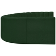 Bowery Hill Contemporary Green Boucle Fabric Modular Sectional