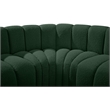 Bowery Hill Contemporary Green Boucle Fabric Modular Sectional