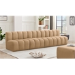 Bowery Hill Contemporary Soft Camel Velvet Modular Sectional