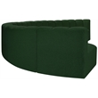 Bowery Hill Contemporary Green Boucle Fabric Modular Sectional