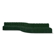 Bowery Hill Contemporary Green Boucle Fabric Modular Sectional