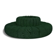 Bowery Hill Contemporary Green Boucle Fabric Modular Sectional