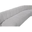 Bowery Hill Contemporary Grey Boucle Fabric Modular Sectional