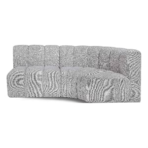 Bowery Hill Contemporary Grey Boucle Fabric Modular Sectional