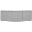 Bowery Hill Contemporary Grey Boucle Fabric Modular Sectional