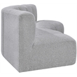 Bowery Hill Contemporary Grey Boucle Fabric Modular Sectional