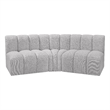 Bowery Hill Contemporary Grey Boucle Fabric Modular Sectional