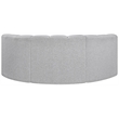 Bowery Hill Contemporary Grey Boucle Fabric Modular Sectional