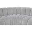 Bowery Hill Contemporary Grey Boucle Fabric Modular Sectional