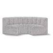 Bowery Hill Contemporary Grey Boucle Fabric Modular Sectional