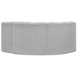 Bowery Hill Contemporary Grey Boucle Fabric Modular Sectional
