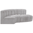 Bowery Hill Contemporary Grey Boucle Fabric Modular Sectional