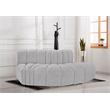 Bowery Hill Contemporary Grey Boucle Fabric Modular Sectional