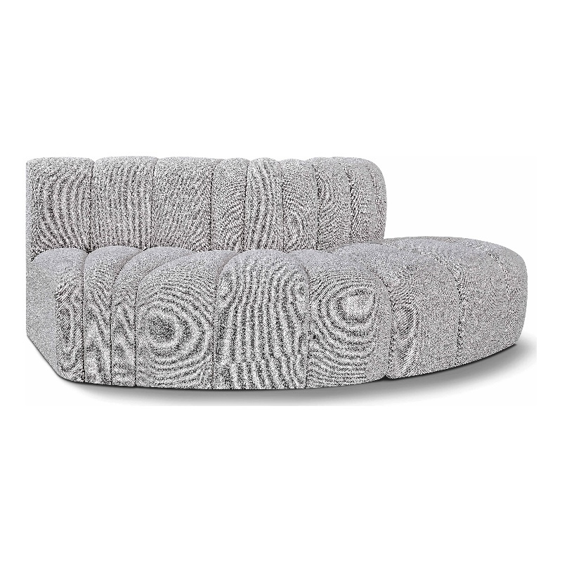 Bowery Hill Contemporary Grey Boucle Fabric Modular Sectional