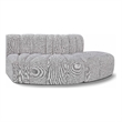 Bowery Hill Contemporary Grey Boucle Fabric Modular Sectional