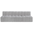 Bowery Hill Contemporary Grey Boucle Fabric Modular Sectional