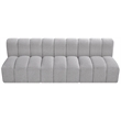 Bowery Hill Contemporary Grey Boucle Fabric Modular Sectional