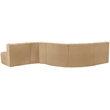 Bowery Hill Contemporary Soft Camel Velvet Modular Sectional