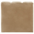 Bowery Hill Contemporary Deep Channel Tufted Soft Camel Velvet Straight Chair