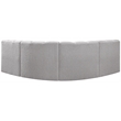 Bowery Hill Contemporary Grey Boucle Fabric Modular Sectional