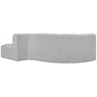 Bowery Hill Contemporary Grey Boucle Fabric Modular Sectional