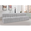 Bowery Hill Contemporary Grey Boucle Fabric Modular Sectional