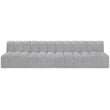 Bowery Hill Contemporary Grey Boucle Fabric Modular Sectional