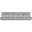 Bowery Hill Contemporary Grey Boucle Fabric Modular Sectional