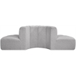 Bowery Hill Contemporary Grey Boucle Fabric Modular Sectional
