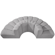 Bowery Hill Contemporary Grey Boucle Fabric Modular Sectional