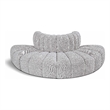 Bowery Hill Contemporary Grey Boucle Fabric Modular Sectional