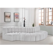 Bowery Hill Contemporary Grey Boucle Fabric Modular Sectional