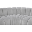 Bowery Hill Contemporary Grey Boucle Fabric Modular Sectional