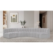 Bowery Hill Contemporary Grey Boucle Fabric Modular Sectional