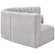 Bowery Hill Contemporary Grey Boucle Fabric Modular Sectional