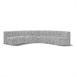 Bowery Hill Contemporary Grey Boucle Fabric Modular Sectional
