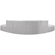 Bowery Hill Contemporary Grey Boucle Fabric Modular Sectional