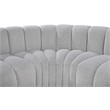 Bowery Hill Contemporary Grey Boucle Fabric Modular Sectional