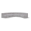 Bowery Hill Contemporary Grey Boucle Fabric Modular Sectional
