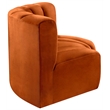 Bowery Hill Contemporary Soft Cognac Velvet Modular Sectional