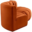 Bowery Hill Contemporary Soft Cognac Velvet Modular Sectional