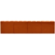 Bowery Hill Contemporary Soft Cognac Velvet Modular Sectional