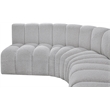 Bowery Hill Contemporary Grey Boucle Fabric Modular Sectional