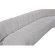 Bowery Hill Contemporary Grey Boucle Fabric Modular Sectional